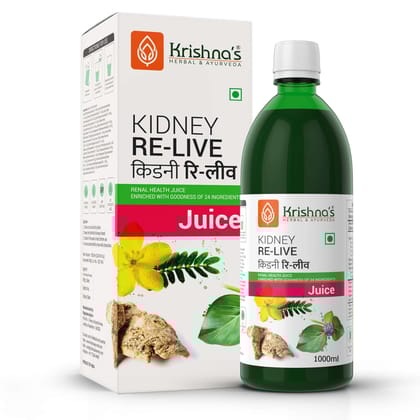 Krishna's Herbal & Ayurveda Kidney Re-Live Juice  1000 ml  Pack of 1