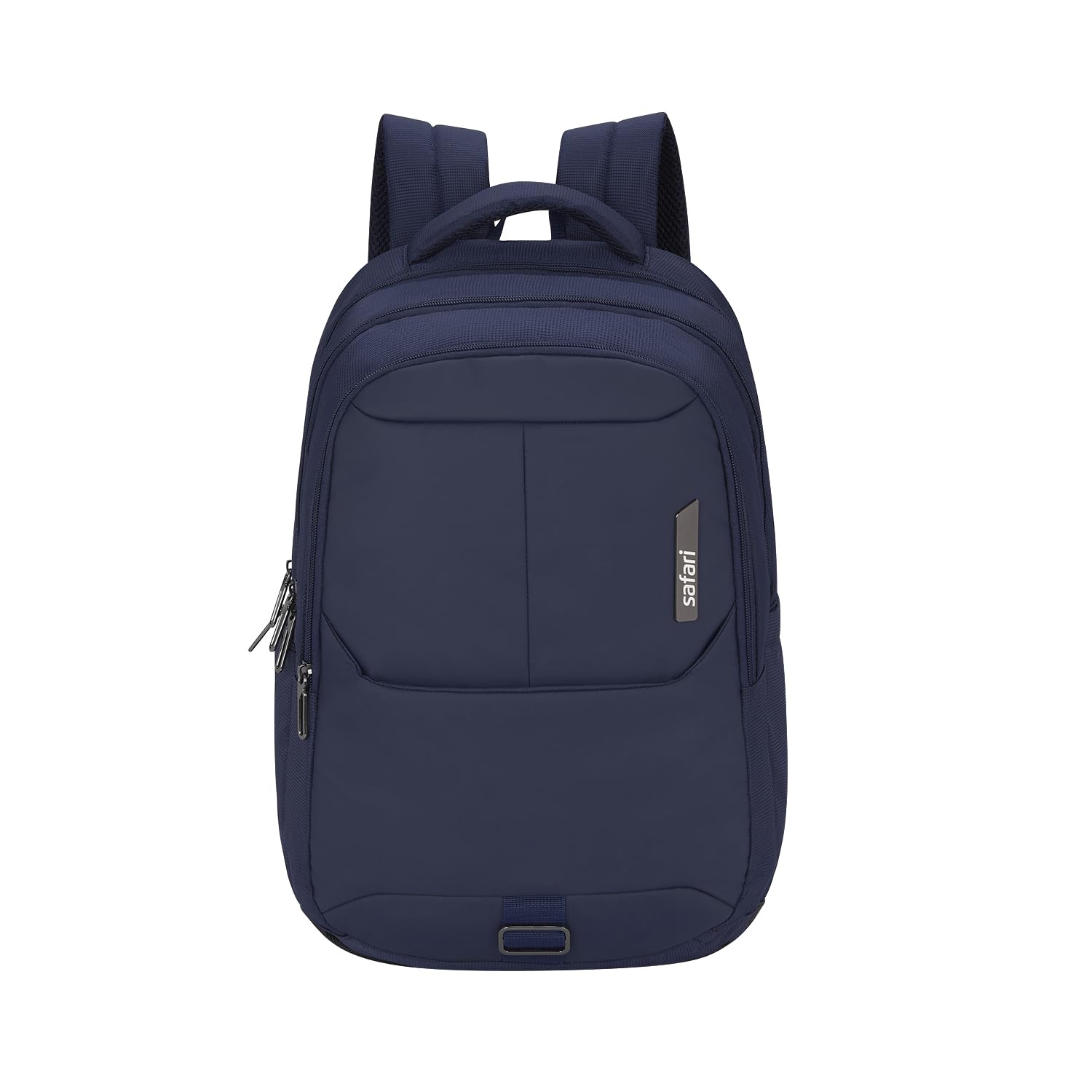 Forge 34L Laptop Backpack, 3 compartments, Raincover, Antitheft pocket, Trolley Sleeve, Organizer, Bottle holder, Front pocket, College bag, school bag, Formal backpack, Color- Navy Blue