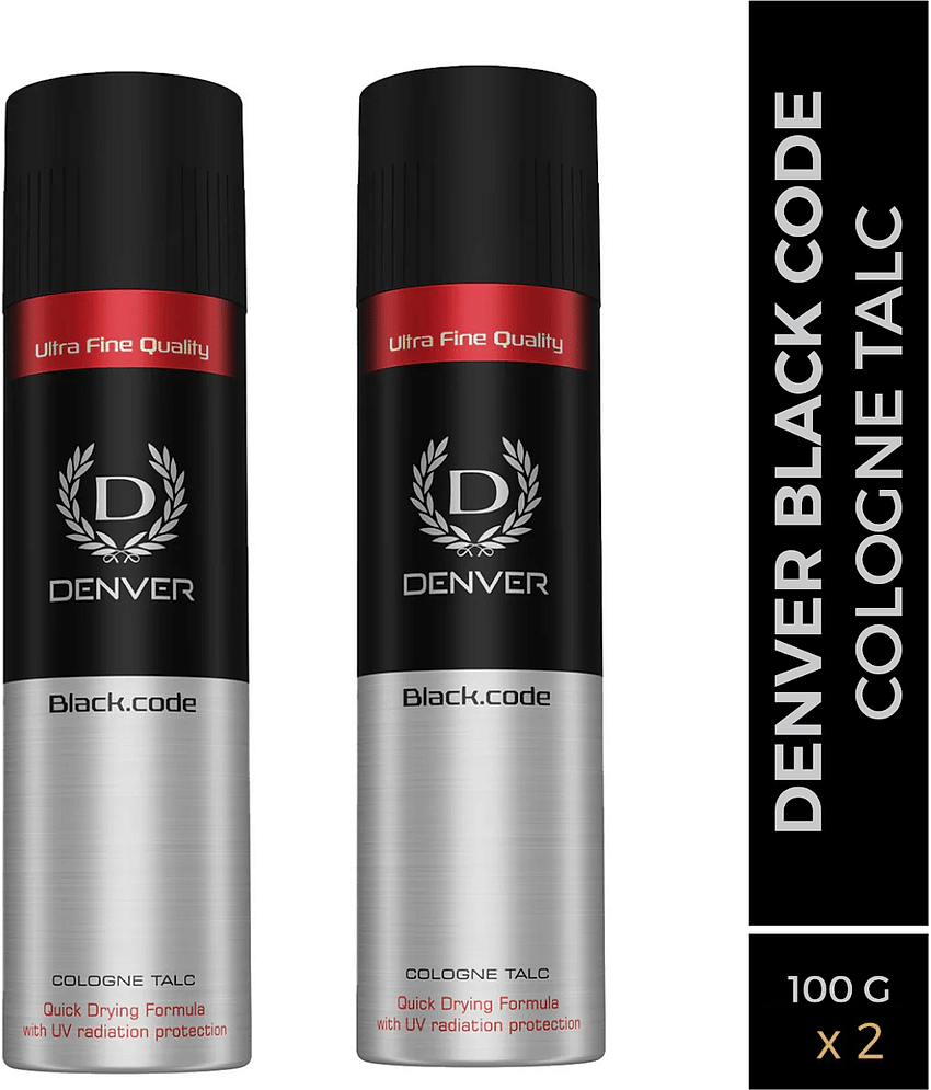 Denver Black Code Colgene (100 gm x 2) Talc 200 gm