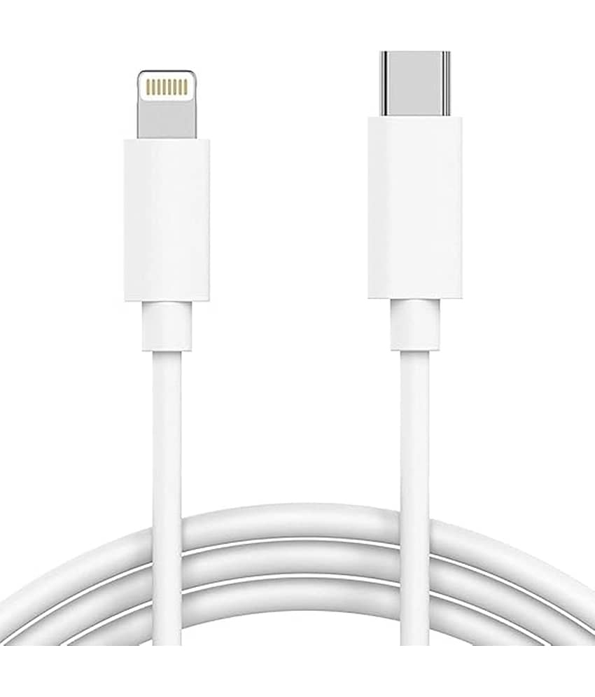 THRIFTKART -Phone Charging Cable & Data Sync USB Cable Compatible with iPhone Air/Mini, iPod, and iOS Devices (Pack of 1 ) White