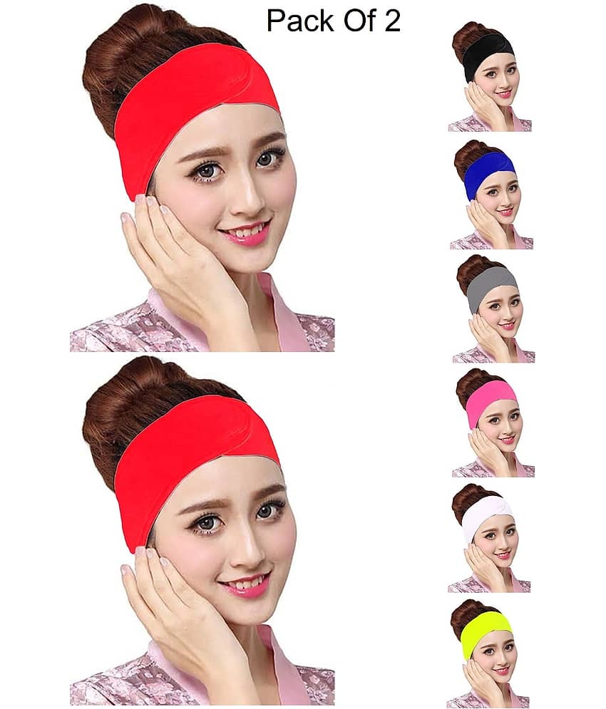 JUZZII Red Velvet Women's Headwrap ( Pack of 2 )