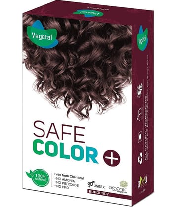Vegetal Natural Semi Permanent Hair Color 100 g Burgundy