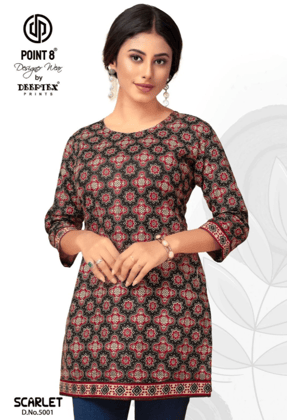 Scarlet Vol 5 Deeptex Prints Short Kurtis Scarlet Vol 5 Deeptex Prints Short Kurtis