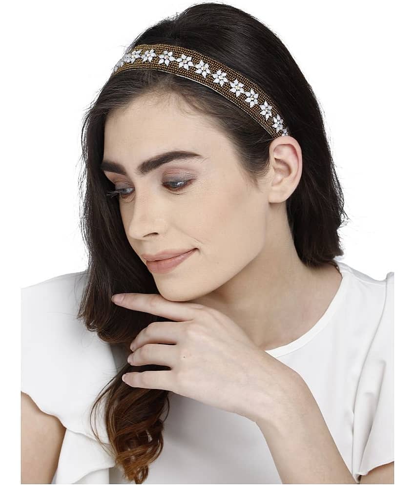 Anekaant Gold Party Hair Band