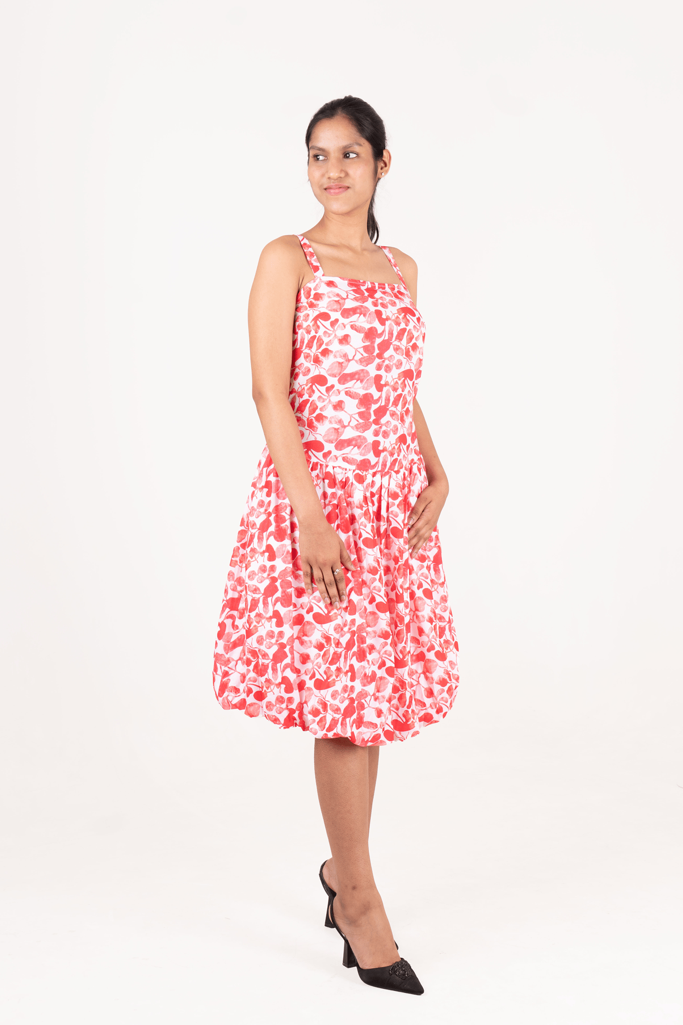 Cotton Printed Tunic Dress-XS