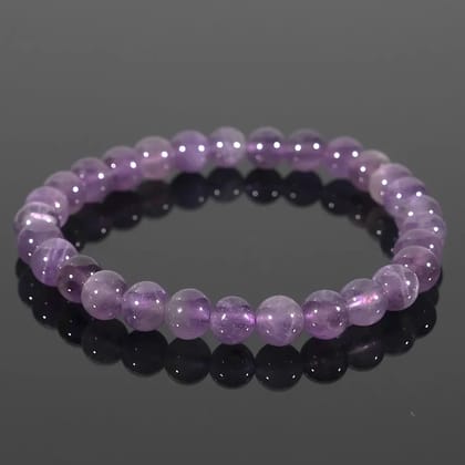 Amethyst Gemstone Bracelet Handmade Healing & Protective Crystal (Bead Size - 10 mm ) (Size - 6.5") Amethyst Gemstone Bracelet Handmade Healing & Protective Crystal (Bead Size - 10 mm ) (Size - 6.5")