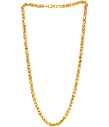 Jewar Mandi Gold Plated Brass & Copper Chain Designer Link Chain Jewelry for Men & Boys 8314