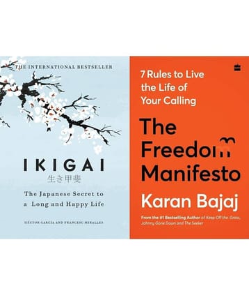 (Combo of 2 Books) IKIGAI (Hardcover) + The Freedom Manifesto (Hardcover)