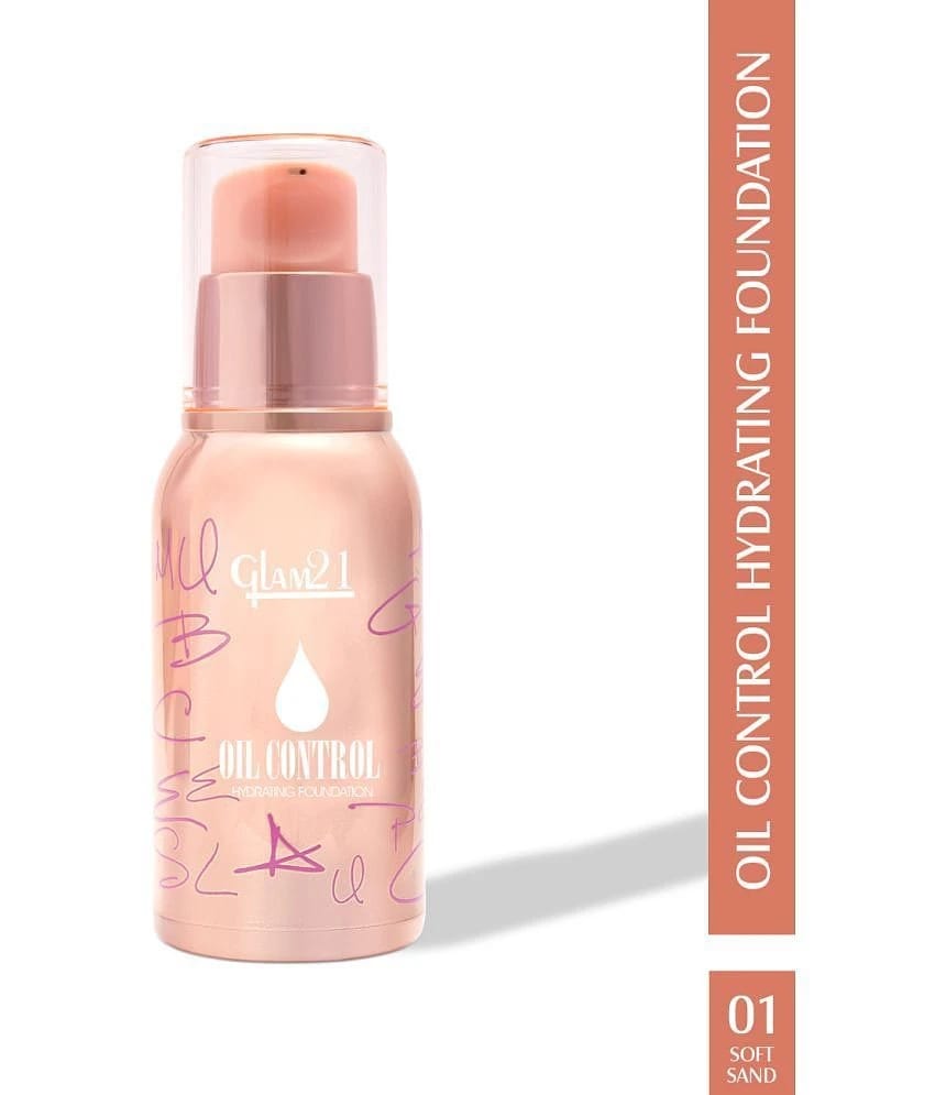Glam21 Oil Control Hydrating Foundation Highly Recommended for Oily Skin Matte Finish 40gm Shade-01