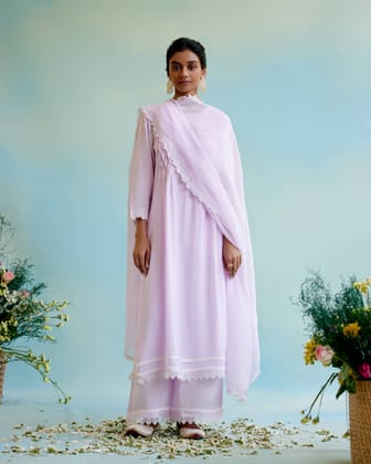Lilac Pearl Dupatta-Free Size / Lilac Pearl