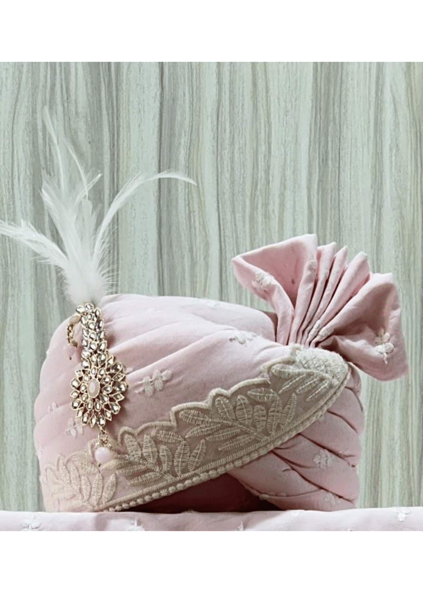 LIGHT PINK CHANDERI SAFA