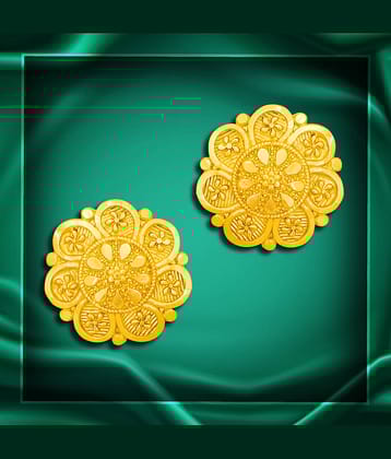 LUV FASHION White Stud Earrings ( Pack of 1 )