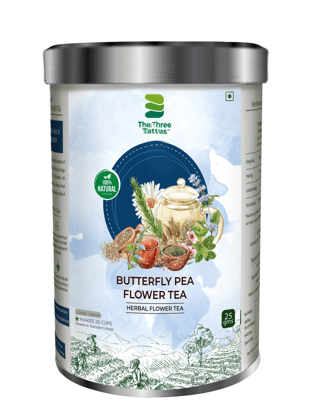 The Three Tattvas Butterfly Pea Flower tea 25gms