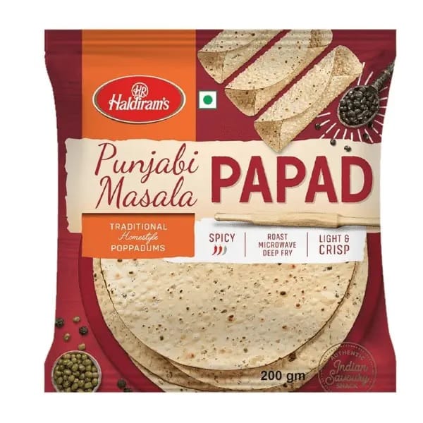 Haldiram's punjabi masala papad 200 gm