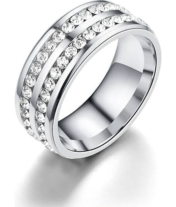 FASHION FRILL - Silver Rings ( Pack of 1 )