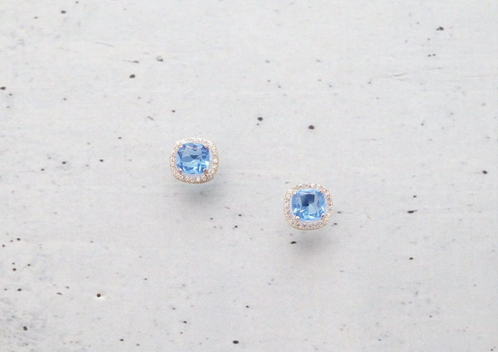 Chromatic Solitaire Stud Earrings