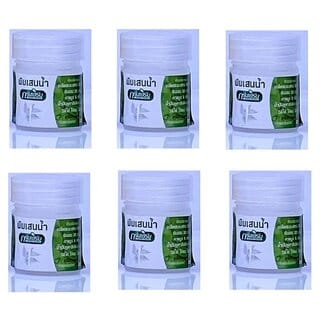 Movitronix Phothong Green Herb Pain Balm 50g Thailand Product Pack of 1 (Novolife Cotton Balm 8ml Pack of 6)