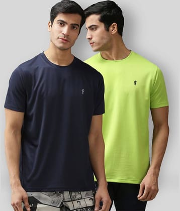EPPE - Multicolor Polyester Regular Fit Men's Sports T-Shirt ( Pack of 2 )