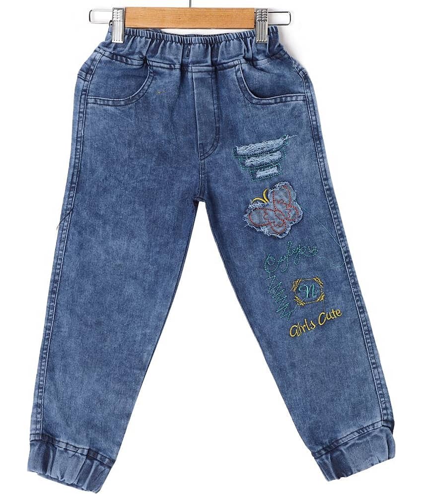 Cremlin Clothing Denim Fancy Jogger For Girls