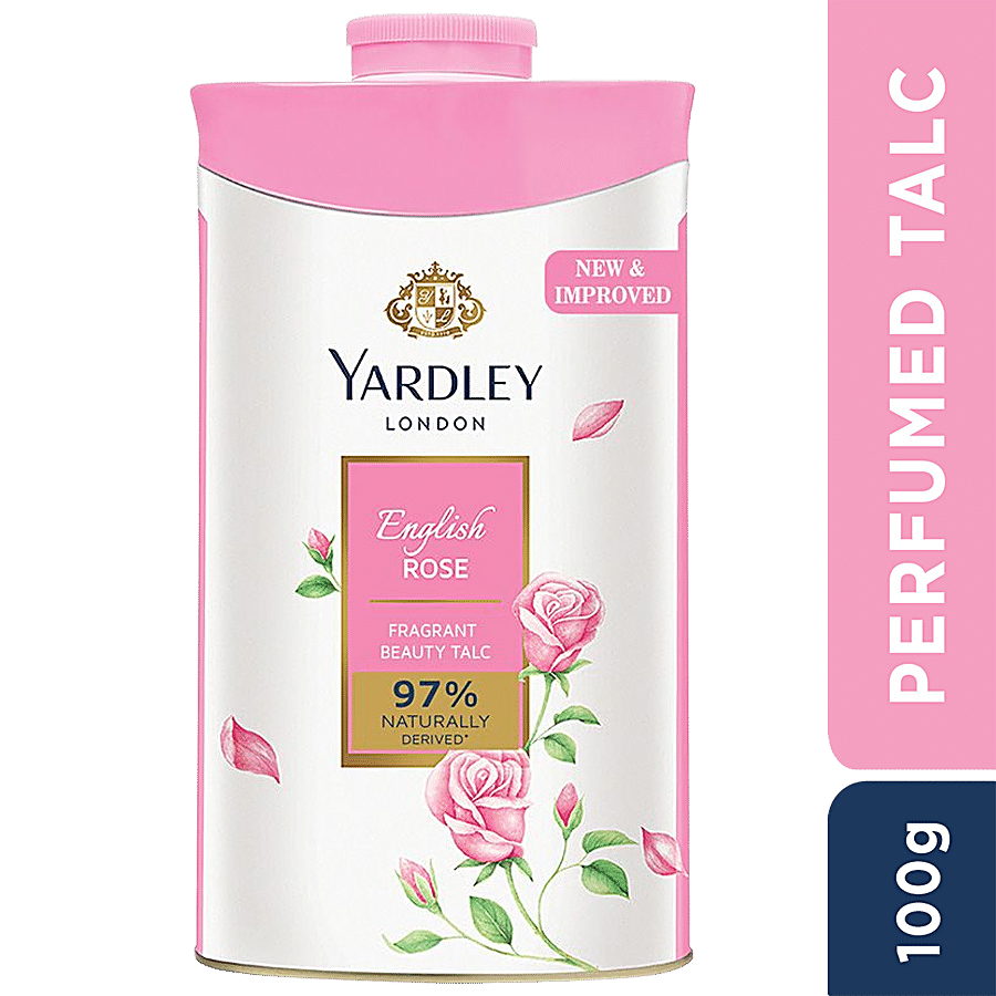 Yardley London English Rose Perfumed Talc, 100 G