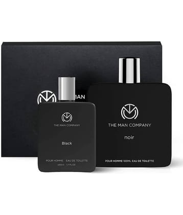 The Man Company Luxury Perfume Set with Noir, Black Perfume Body Spray for Unisex 75 ml ( Pack of 2 )