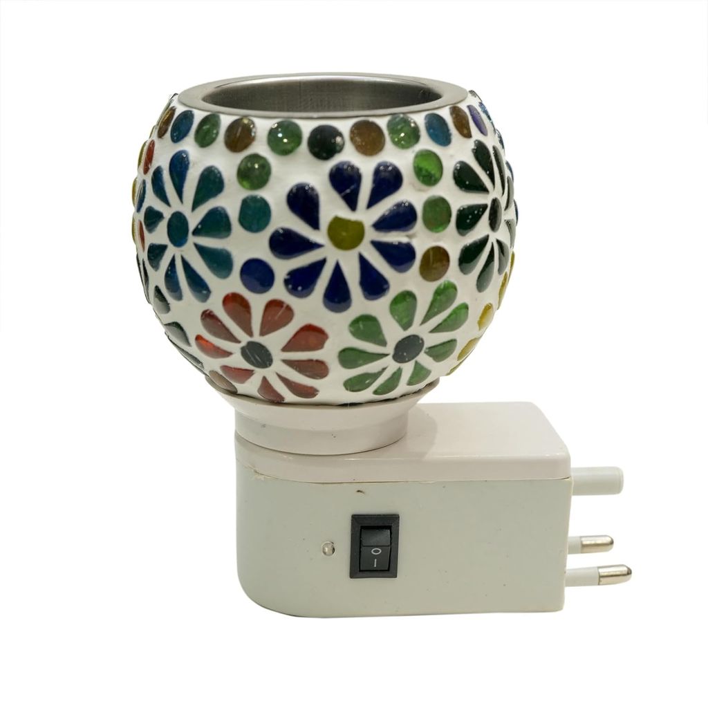RUPIKA | Electric Kapoor Dani Lamp | Camphor Diffuser, Aroma Oil & Incense Burner, Dhoop Lamp for Home, Temple, Office & Meditation Use