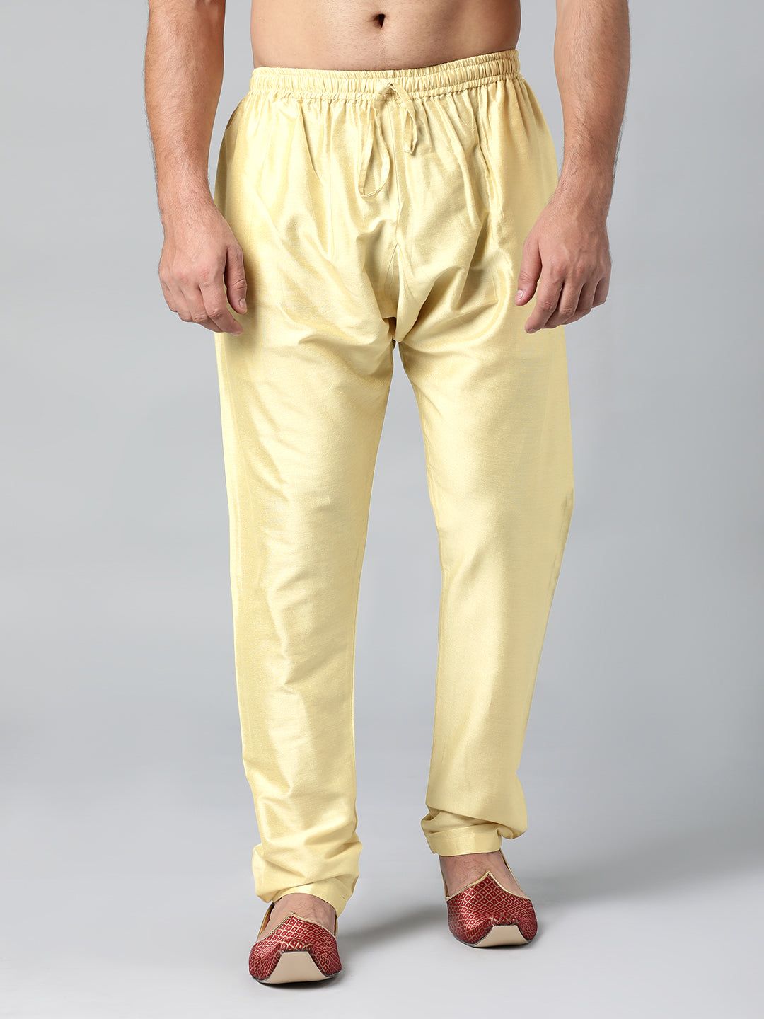 DARK BEIGE COTTON SILK PAJAMA-XL / Waist Size 40