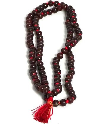 Mihini Red Sandalwood (laal Chandan) Prayer / Jap Mala Of 108+1 Beads
