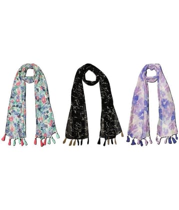 stolevilla Multi Printed Poly Cotton Yarn Combo ( Pack of 3 )