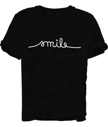 fashion and youth Pack of 1 Cotton Blend Relaxed Fit Men's T-Shirt ( Black )