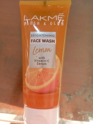 Lakme blush & glow face wash lemon  with vitamin C serum