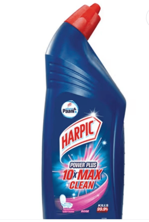 Harpic disinfectant toilet cleaner liquid rose