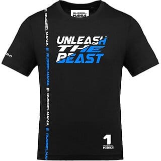 FastB Men Typography Round Neck Black T-Shirt