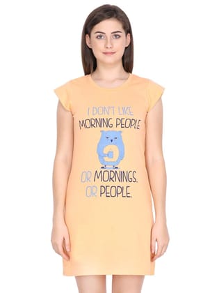 Klamotten Women's Printed Cotton Sleepshirt S10H