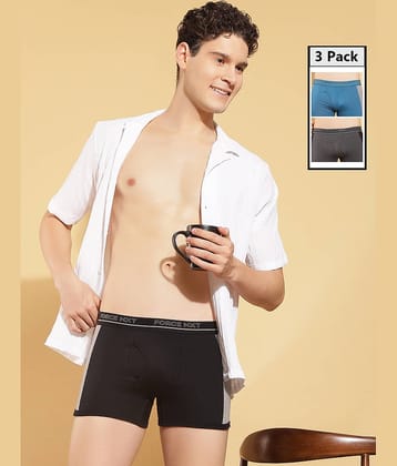 Force NXT Pack of 3 Cotton Trunks For Men's ( Multicolor )
