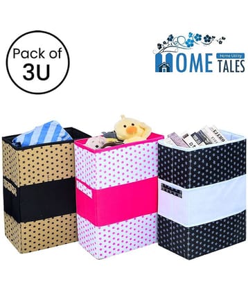 Laundry Bag Waterproof 35 L Multicolour (Pack of 3)