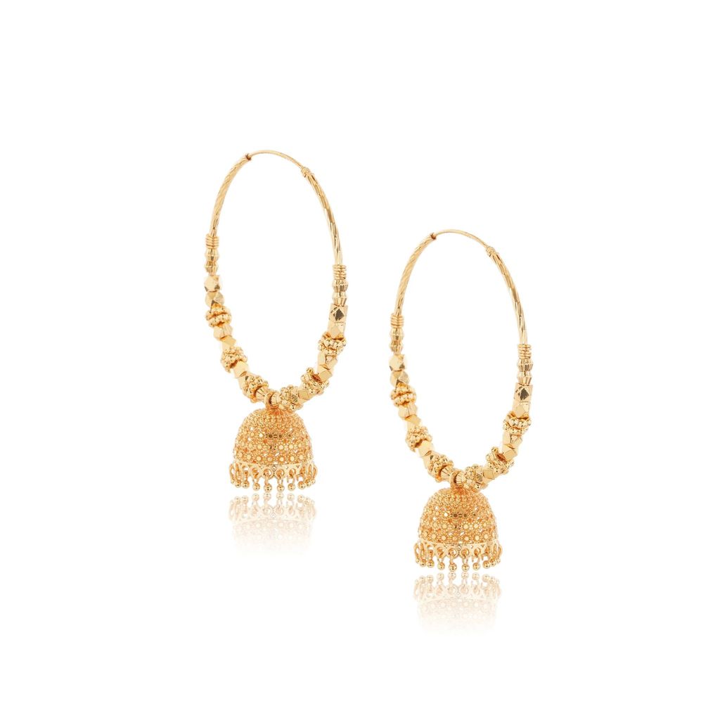 "1 Gram Gold Plated Jhumka Earrings"