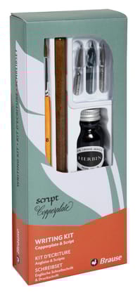 Brause Calligraphy & Writing Set of Nibs, Brush & Ink