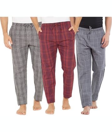 XYXX Pack of 3 Pyjama For Men's ( Multi )