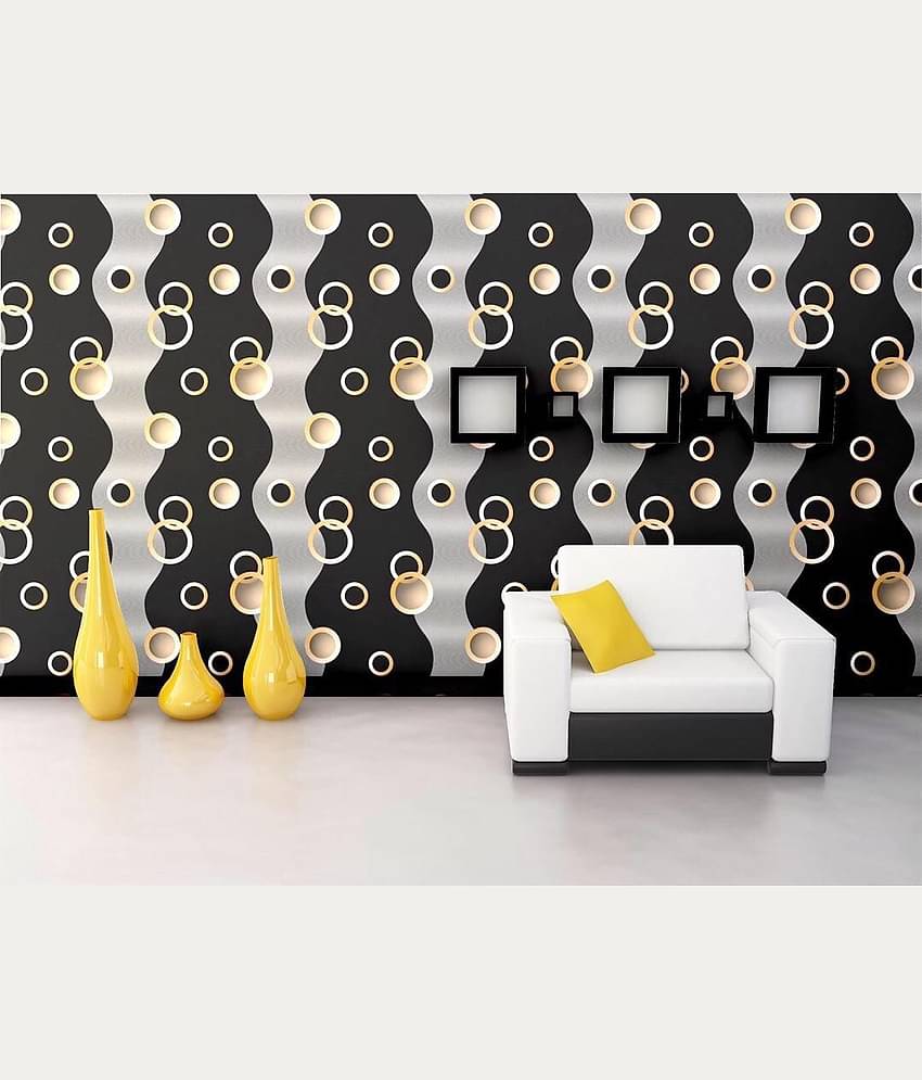 Wow Interiors Abstract Wallpaper ( 45 x 400 ) cm ( Pack of 1 )