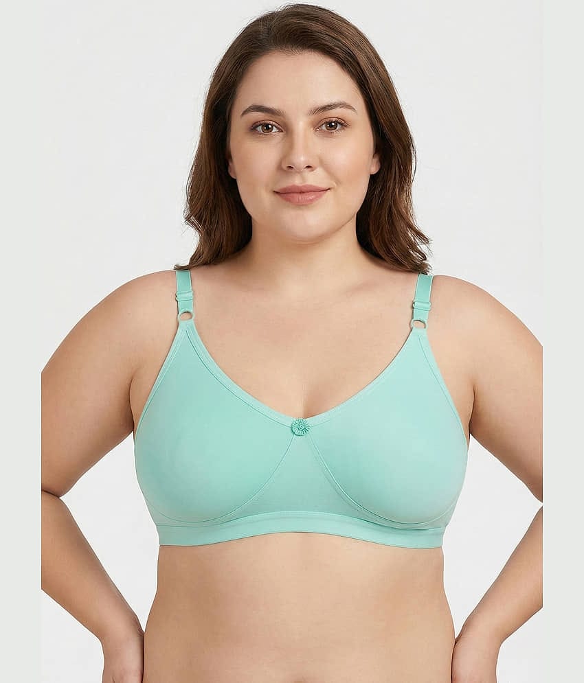 Elina Pack of 1 Cotton Non Padded Minimizer Bra For Women ( Sea Green )