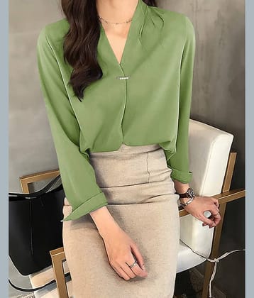 Eyebogler Women's Polyester Shirt Style Top ( Beige )