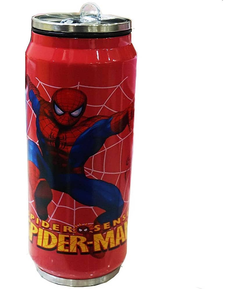 Can Style Stainless Steel Sippers with Attractive Printed Characters Insulated Bottle for Kids Boys
