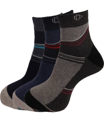 Dollar Socks Multi Casual Ankle Length Socks Pack of 3