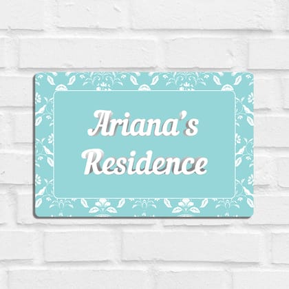 Eclat Name Plate - Standard-Aqua