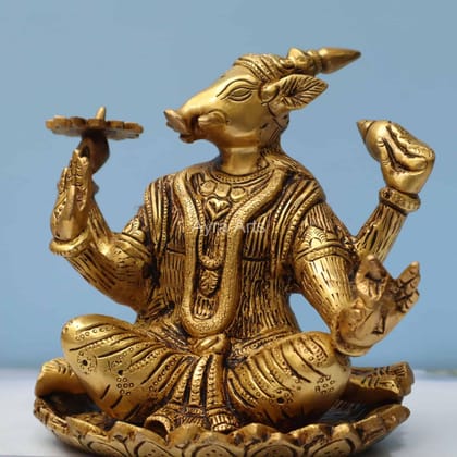 Exquisite Varahi Amman Idol in Brass - 6 Inch Height