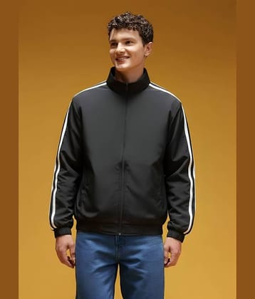 PLUS PARADISE Polyester Men's Windcheater Jacket - Black ( Pack of 1 )