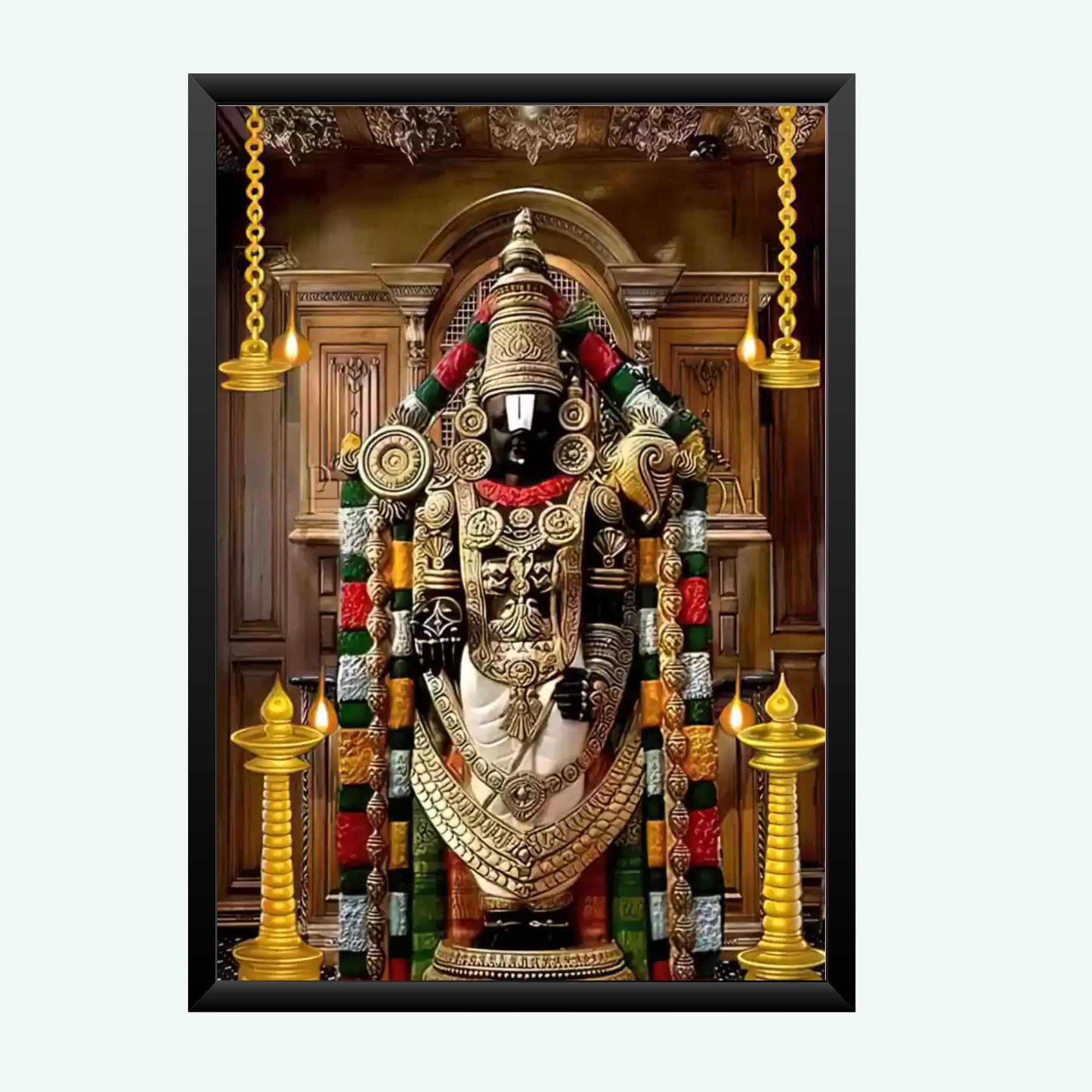NOKKES tirupati blalaji Venkateswara tirupati blalaji Photo Frames Religious Photo frame 5X7 Inch Photo Frame_AQW19