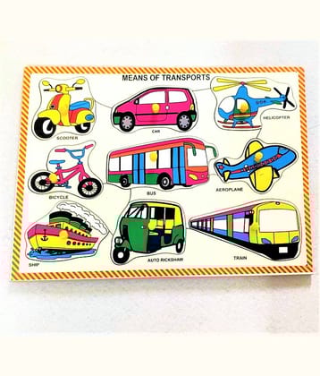 Peters Pence -  9 SET OF  TRANSPORT MODES OF  PUZZLE BOARD FOR KIDS PRE PRIMARY EDUCATION