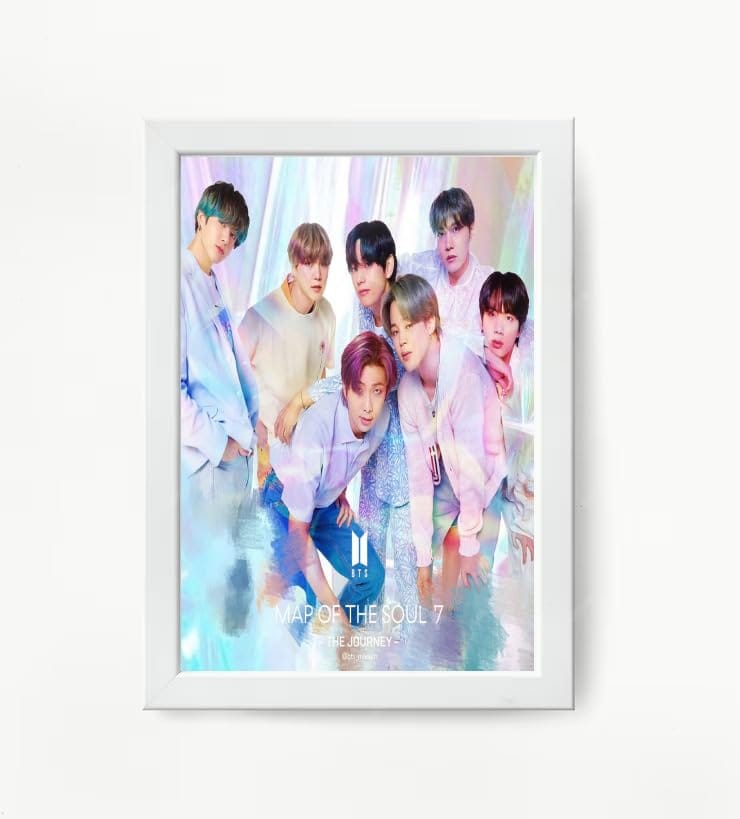 NOKKES Bts Army Bangtan Boy V suga J-Hope Jungkook Jin Jimin Rm 5X7 Inch Size Photo Frame Photo Home Office_EQW230